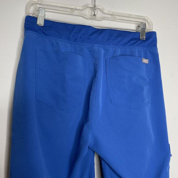 FIGS Pants Womens Small Blue Scrubs Jogger Zamora Medical Cargo Elastic Waist - Picture 7 of 11